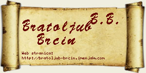 Bratoljub Brčin vizit kartica